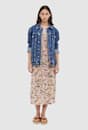 Ava Linen Printed Dress