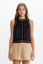 Ann Linen Open Back Top