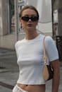 Celina Cotton Crew Neck Tee
