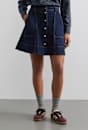 Michelle Seam Denim Mini Skirt