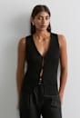Ellie Linen Knit Vest