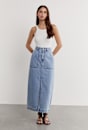 Mackenzie Column Denim Skirt