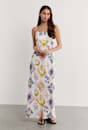 Aria Postcard Bias Slip Dress