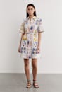 Aimee Linen Postcard Dress