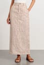 Sabine Linen Stripe Skirt