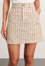Sabine Linen Stripe Mini Skirt