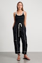 Sabine Linen Pull On Pant