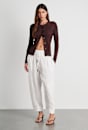 Sabine Linen Pull On Pant