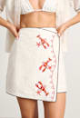 Embroidered Lobster Mini Skirt