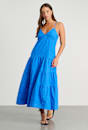 Broiderie V Neck Dress