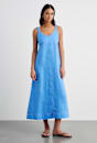Sara Linen Midi Dress