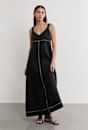 Sara Linen Midi Dress