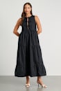 Sleeveless Tie Maxi Dress