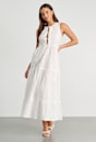 Sleeveless Tie Maxi Dress