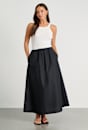 Poplin Maxi Skirt