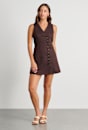 Kayla Asym Linen Vest Dress