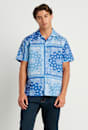 Andre Linen Cotton Print Shirt