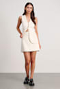 Stella Linen Wrap Mini Skirt