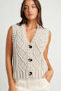Imogen Cable Knit Vest