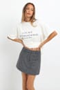 Rb X Jag Wool Blend Mini Skirt
