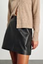 Dahlia Leather Mini Skirt