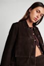 Ophelia Suede Crop Shacket