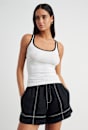 Kate Contrast Scoop Tank