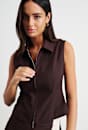 Canvas Sleeveless Shirt