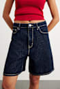 Cora Mid Rise Denim Jort