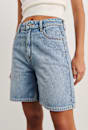 Camron Denim Mid Rise Short