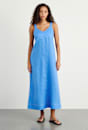 Sara Linen Midi Dress
