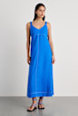 Sara Linen Midi Dress