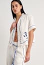 Seahorse Crop Short Sleeve Shirt