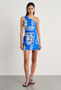 Ceezee Asymmetric Linen Mini Dress