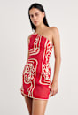 Ceezee Asymmetric Linen Mini Dress