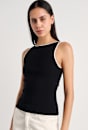 Lydia Contrast Knit Tank