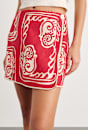 Ceezee Linen Wrap Mini Skirt