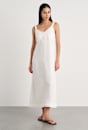Sara Linen Midi Dress