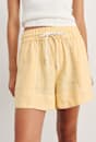 Gigi Linen Pull On Short