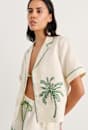 Palm Embroidered Shirt