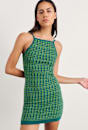 Kelly Contrast Knit Mini Dress