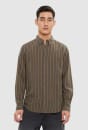 Stripe Lyocell Linen Shirt