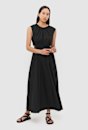 Amy Poplin Cut Out Dress