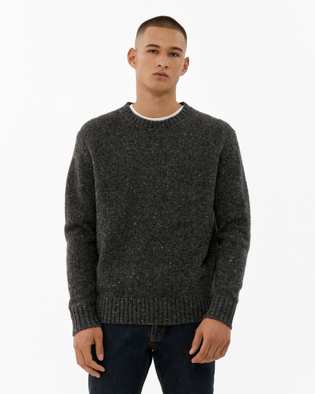 Wool Blend Crew Neck Knit JAG
