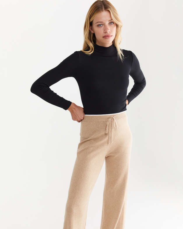 Womens Bare Undyed Cashmere Knitted Lounge Pants| Begg x Co
