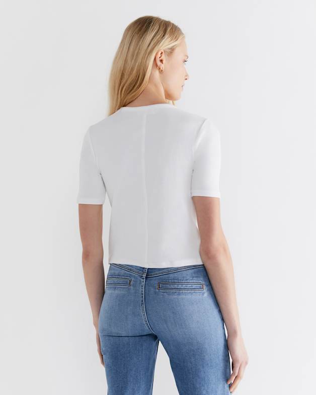 Celina Cotton Crew Neck Tee