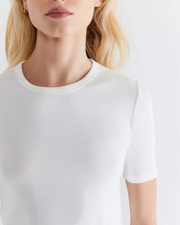 Celina Cotton Crew Neck Tee