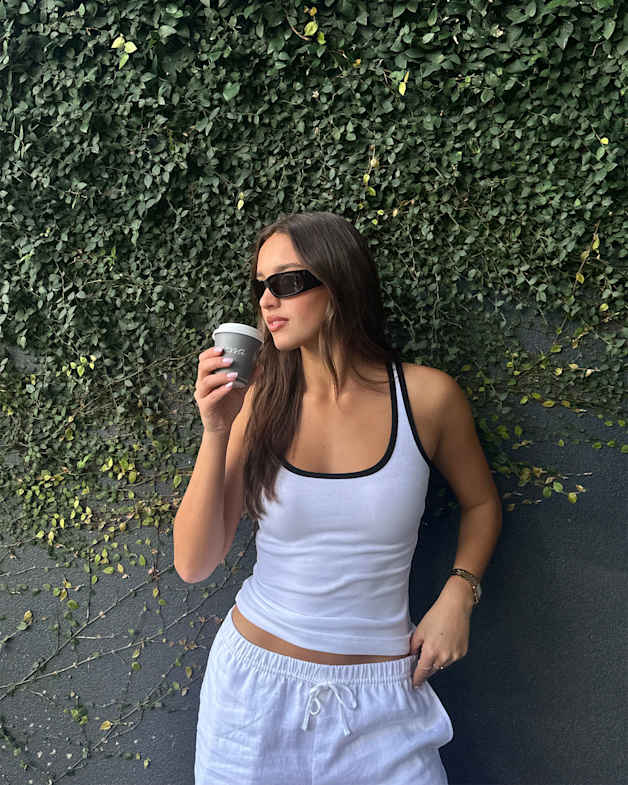 Kate Contrast Scoop Tank