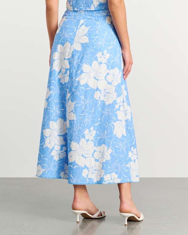 ★fa.er.ie★flower jacquard skirt pants (sky blue)韓国送料込 J.Crew Tie Waist Skirt Liberty Delilah Cavendish Lawn Tana