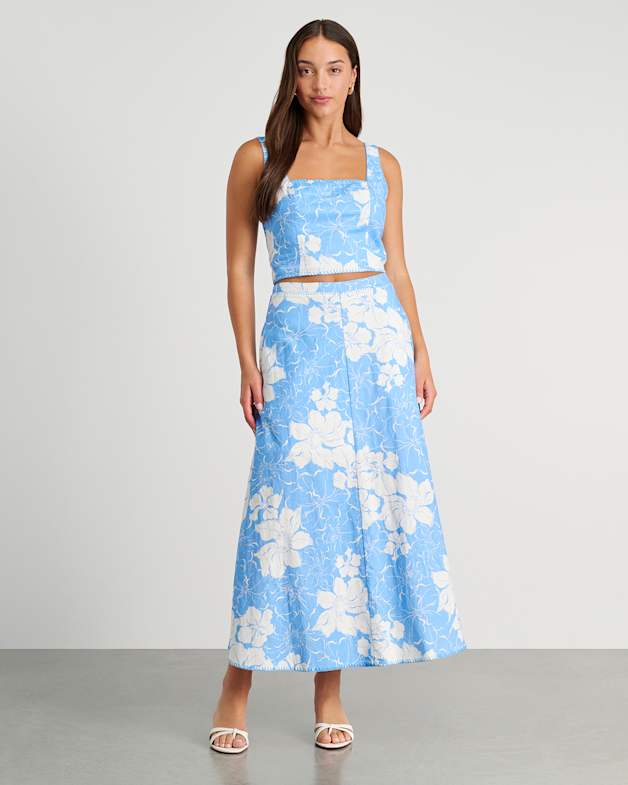 AMERI FIORE PRINT DENIM PANTS（DENIM SERIES）